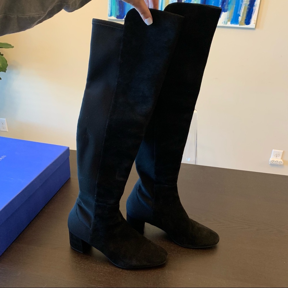 Stuart Weitzman Black Over the Knee Boots - Picture 4 of 5